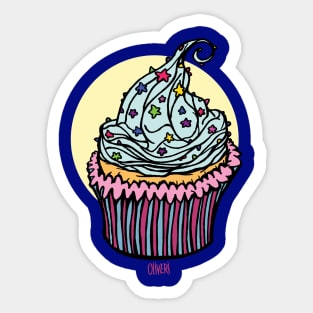 Cupcake with sprinkles Sticker